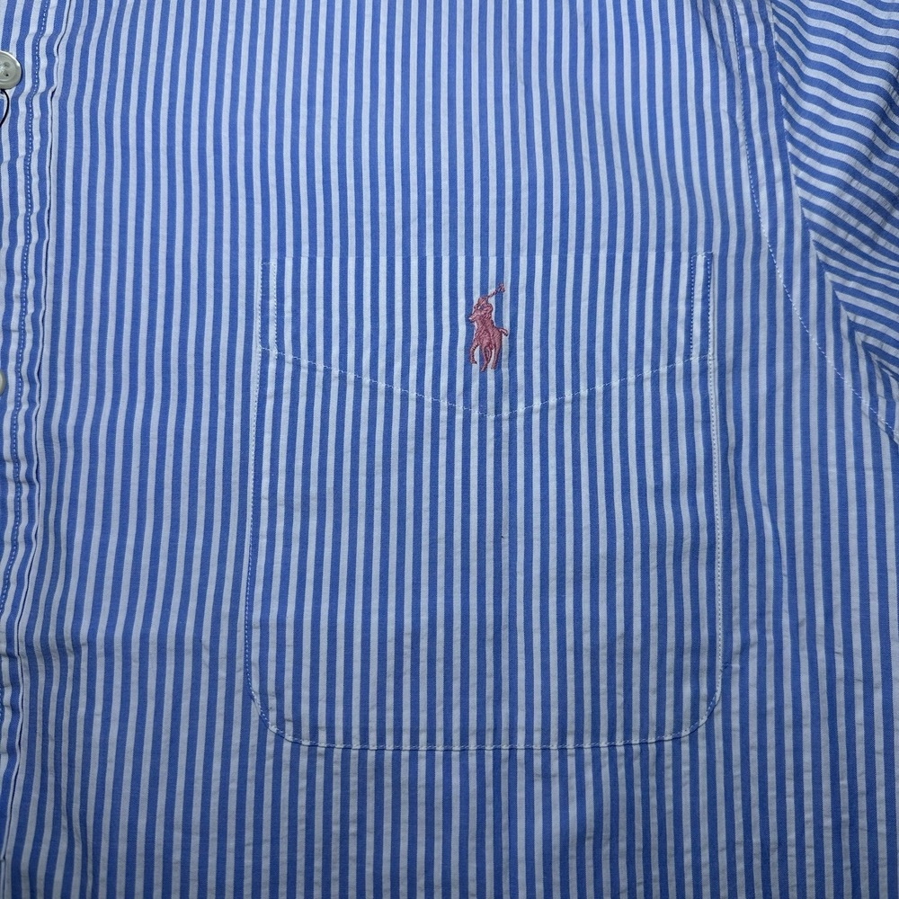 Polo Ralph Lauren Men's RL Untucked Fit Preppy Seersucker Striped Shirt XL NWT - Picture 3 of 10